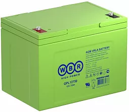 Купить Аккумуляторная батарея WBR GPL12750 в Челябинске