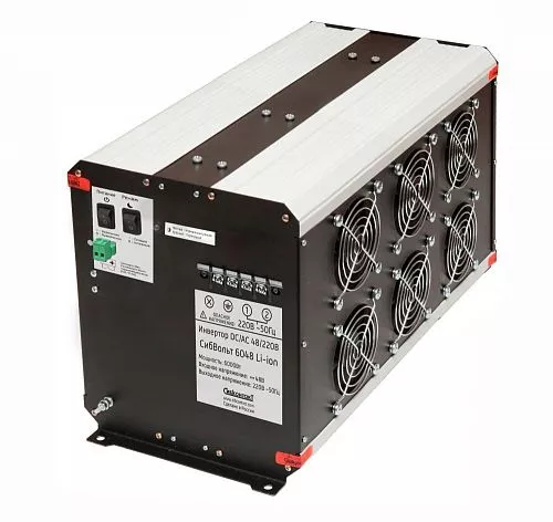 Купить СибВольт 6048 Li-ion инвертор, преобразователь напряжения DC/AC, 48В/220В, 6000Вт в Челябинске от производителя