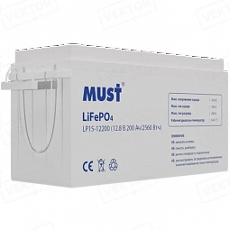 Купить Аккумулятор MUST LP15-12100 LiFePO4 12,8 В 200 А·ч в Челябинске