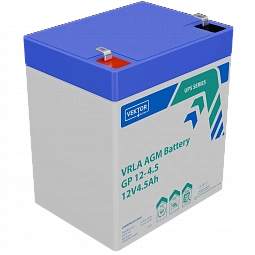 Купить Аккумуляторная батарея VEKTOR ENERGY GP 12-4.5S 12В 4.5Ач AGM F1 для ИБП в Челябинске